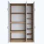 Hanah Home Armario BA104 - 2420 Nogal y Blanco